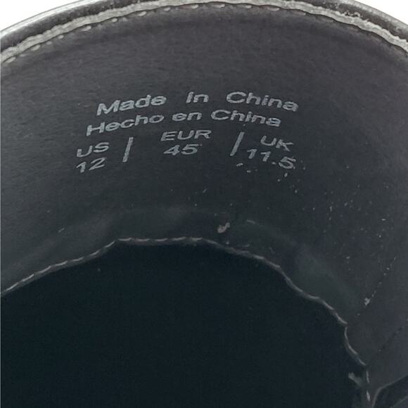 Steve Madden Mens Dress Shoes Size 12 Black Leather Slip On Comfort Loafers - Picture 10 of 12